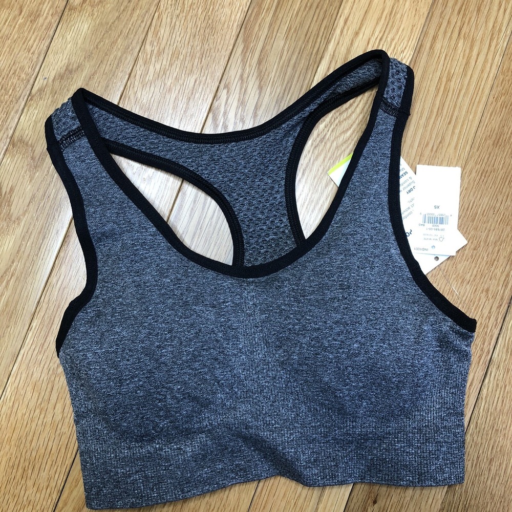 Old Navy Active Grey‎ Sports Bra Women's Size XS Removable Pads NEW